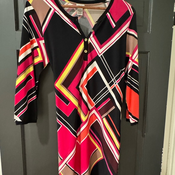 Cache Multicolor Geometric Dress - Picture 3 of 4